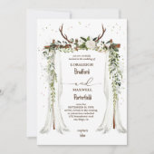 rustikal-böhmisch | Boho Canopy Wedding Einladung (Vorderseite)