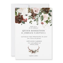 Rustikal | Boho Botanical Wedding Einladung