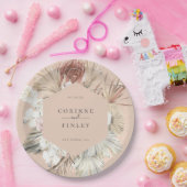 Rustikal Boho-Chic Personalisiert Pappteller (Party)