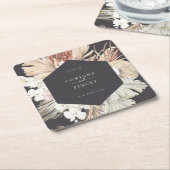 Rustikal Boho-Chic Personalisiert Rechteckiger Pappuntersetzer (angewinkelt)