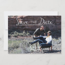 Rustikal & Boho | Deer Antler | SAVE THE DATE FOTO Einladung