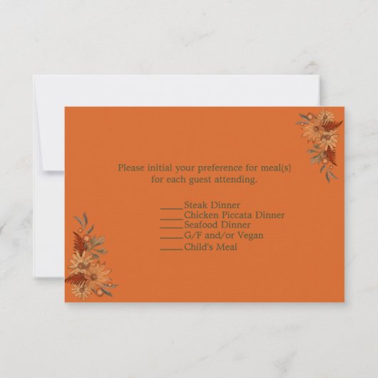 Rustikal/Boho Elegance: RSVP-Karten RSVP Karte (Rückseite)