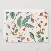 Rustikal Boho Erntedank Friendsgiving Einladung (Rückseite)