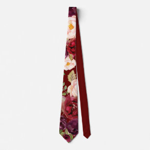 Rustikal Boho farbenfrohe Blumenzunge Neck Tie Krawatte