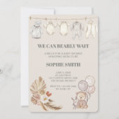 Rustikal Boho Pampas können wir frühzeitig warten Einladung (Vorderseite)