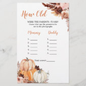 Rustikal Boho Pumpkin wie alt waren die Eltern (Vorderseite)