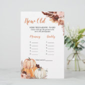 Rustikal Boho Pumpkin wie alt waren die Eltern (Stehend Vorderseite)