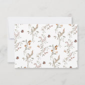 Rustikal Boho RSVP Karte (Rückseite)