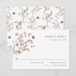 Rustikal Boho RSVP Karte