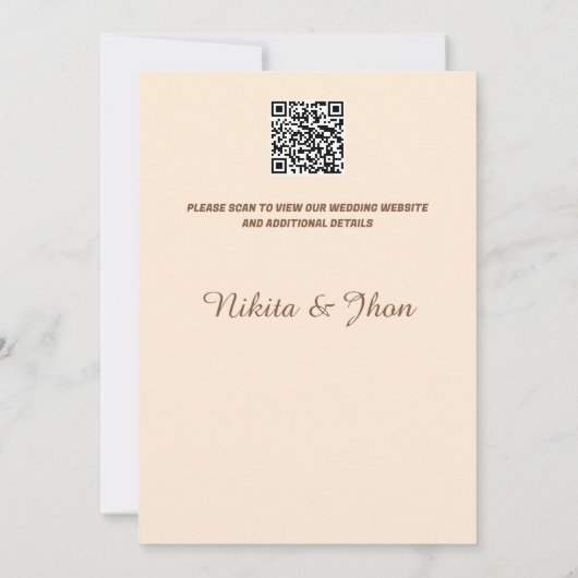 Rustikal Boho Save the Date (Rückseite)