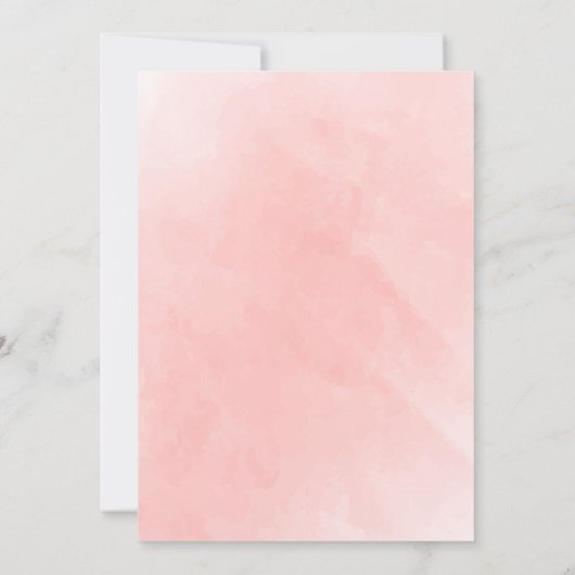 Rustikal Boho Watercolor Terracotta Probe Dinner Einladung (Rückseite)