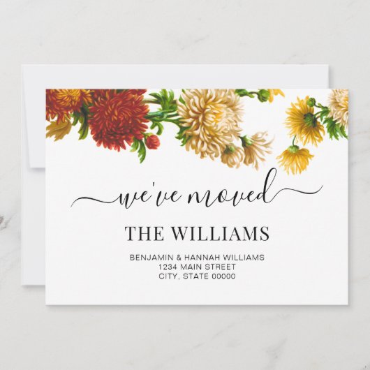 Rustikal botanisch haben wir neue Zuhause bewegt Ankündigung (Vorderseite)