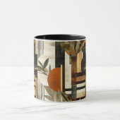 Rustikal Botanisch - Personalisiert erdig Abstrakt Tasse (Zentrum)