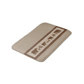 Rustikal braun Bären pinecone Speicher Schaummatte Badematte (Schrägansicht)