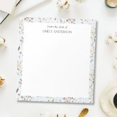 Rustikal braun botanisch, botanisch aus dem Schrei Notizblock