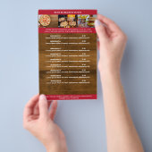 Rustikal Braun, Rot Flyer (Handgriff)