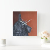 Rustikal braun Zeichnend Uhr (Zuhause)