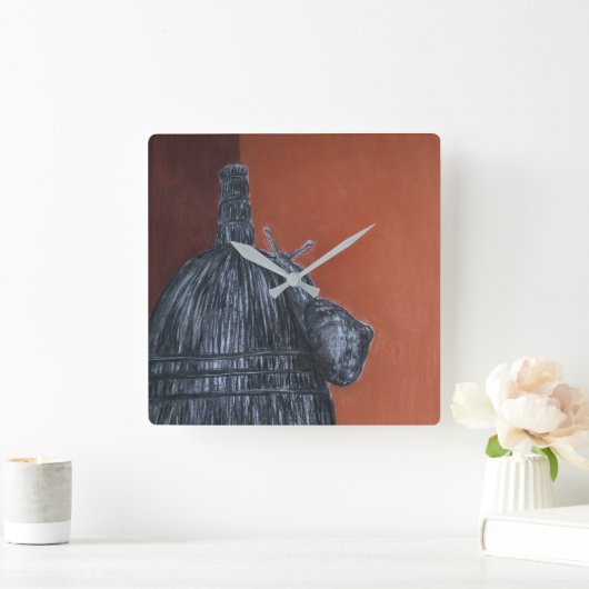 Rustikal braun Zeichnend Uhr (Zuhause)