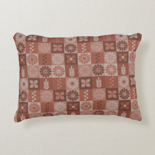 Rustikal-braune Burlap-Blume Blätter Akzente Kisse Dekokissen
