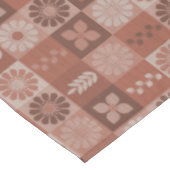 Rustikal-braune Burlap-Blume Blätter Tablette Tischdecke (Schrägansicht)