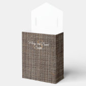 Rustikal-braune Gastgeschenk Hochzeit Geschenkschachtel (Geöffnet)