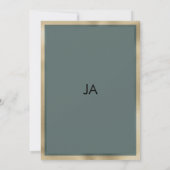 Rustikal-braune Goldminze, geblümte Tischnummern (Rückseite)