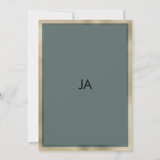 Rustikal-braune Goldminze, geblümte Tischnummern (Rückseite)