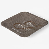 Rustikal-braune Hintergrundpapier-Teller Pappteller (Gewinkelt)