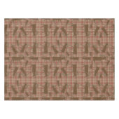 Rustikal-braune karierte Elchdecke Tischdecke (Vorderseite (Horizontal))