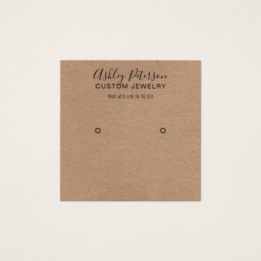 Rustikal-braune Kraftsackverkleidung (Vorderseite)