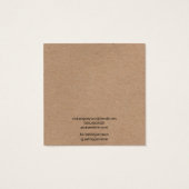 Rustikal-braune Kraftsackverkleidung (Rückseite)