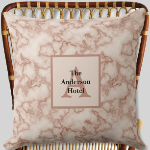 Rustikal-brauner Marmor - neutrale Dekoration Kissen