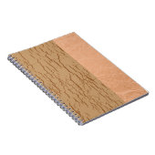 Rustikal-braunes texturiertes Holz Notizblock (Rechte Seite)