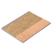 Rustikal-braunes texturiertes Holz Notizblock (Linke Seite)