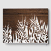 Rustikal-braunes, weißes Strandhaus Typografie Gästebuch (Rückseite)