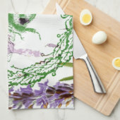 rustikal-chic-französischer Landlavender Vintage B Handtuch (Viertel Falte)