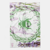 rustikal-chic-französischer Landlavender Vintage B Handtuch (Vertikal)