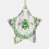 rustikal-chic-französischer Landlavender Vintage B Keramikornament (Rechts)