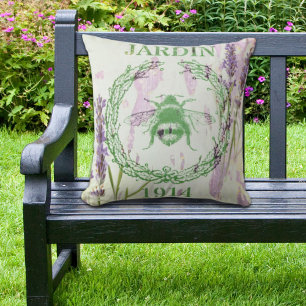 rustikal-chic-französischer Landlavender Vintage B Kissen Für Draußen