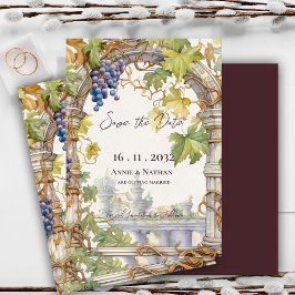 Rustikal Chic Grapevine Inspirierte Weinkellerei H Save The Date