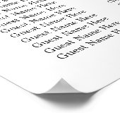 Rustikal-Chic-Lila-Blumenzettel Poster (Ecke)