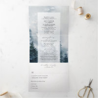 Rustikal-Chic-See-Gebirge Hochzeit von Tri-Fold