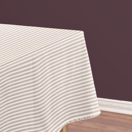 Rustikal Chic Trendy Kaffee Weiß Strickmuster Tischdecke