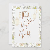 Rustikal danke Karte (Vorderseite)