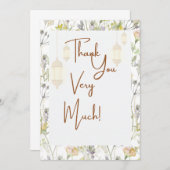 Rustikal danke Karte (Vorne/Hinten)