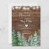 Rustikal Das ist die Jahreszeit zu verheirateten P Einladung (Vorderseite)