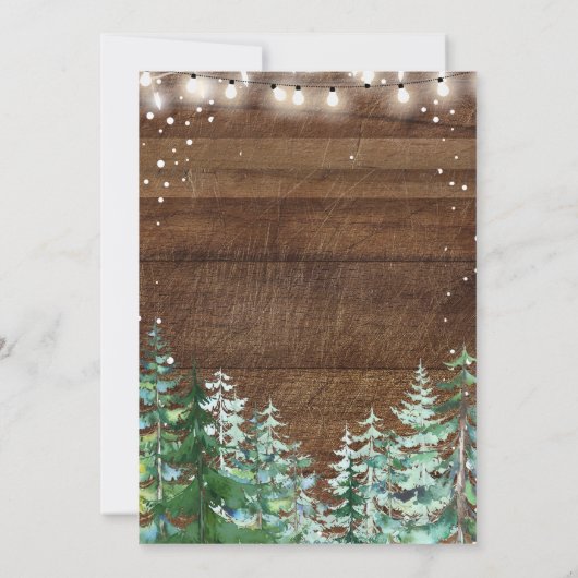 Rustikal Das ist die Jahreszeit zu verheirateten P Einladung (Rückseite)