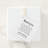 Rustikal denken Sie an mich Gedicht Feier der Lebe Geschenkanhänger (Beispiel)