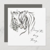 Rustikal, der das Dang-Ding-Reittier macht Save The Date (Vorne/Hinten)