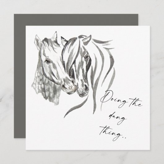 Rustikal, der das Dang-Ding-Reittier macht Save The Date (Vorne/Hinten)